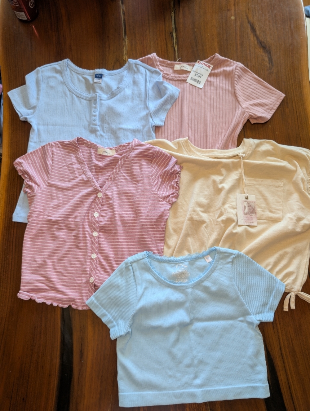 Girls Short Sleeve Tops